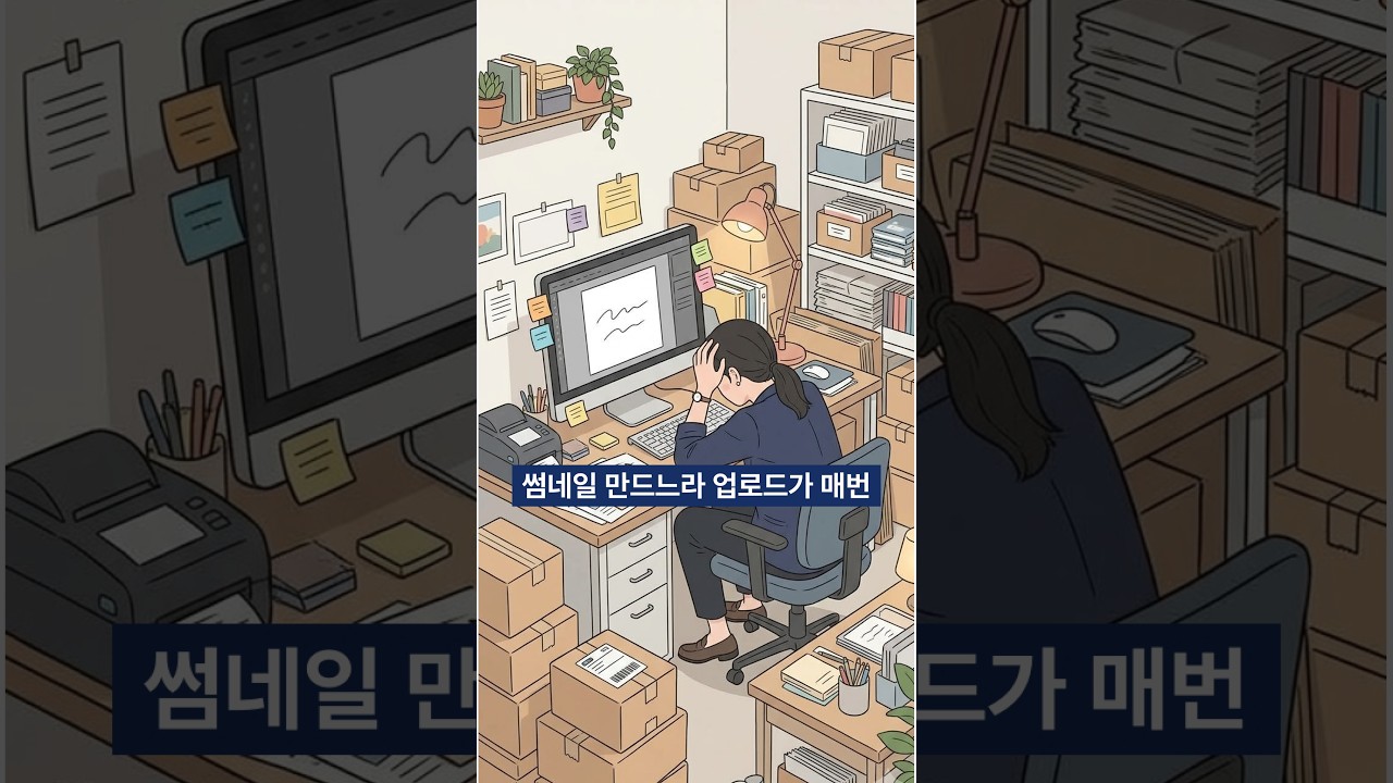 썸네일, 디자인 실력 아니라 고르기예요