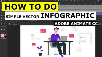 How to do simple vector infographic animation Adobe Animate CC tutorials