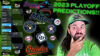 2023 MLB PLAYOFF BRACKET PREDICTIONS & World Series CHAMPION Prediction