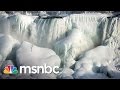 Niagara Falls Nearly Freezes Over | msnbc