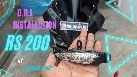 rs 200 DRL change  RS200 position lamp installation rs 200 drl  how install drl light pulsar rs
