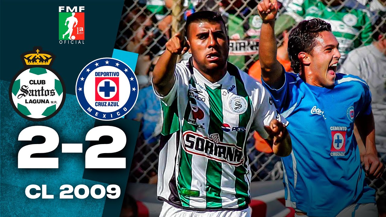 PARTIDAZO en el antiguo ESTADIO CORONA ⚔️ Santos 2-2 Cruz Azul 🚂 Clausura 2009 - J9