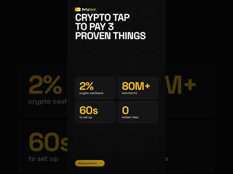 📈 CRYPTO TAP TO PAY — 3 PROVEN THINGS