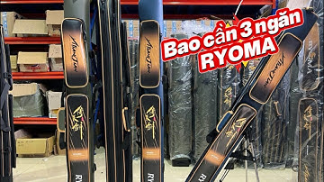 Báo giá bao cần câu RYOMA 3 ngăn chính 3 ngăn phụ 1m3 cao cấp. Màu xanh biển- xanh rêu- xám- đen