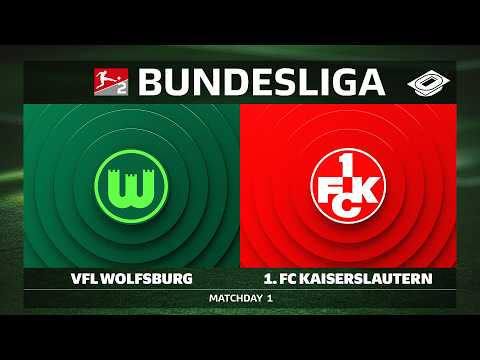 LIVE 🔴 VfL Wolfsburg vs. 1. FC Kaiserslautern | Matchday 1 - Bundesliga 2 2026/27 — football video