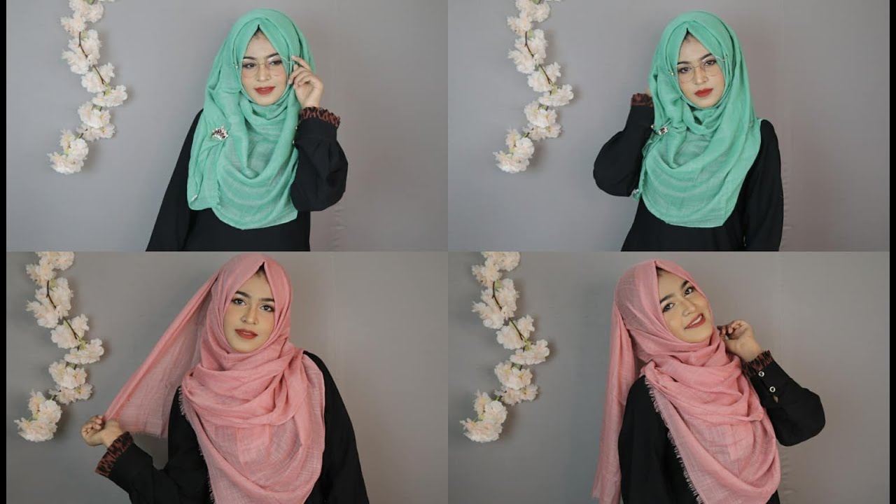 2 Easily Wearable Hijab Look with Glass & without glass | MUNA