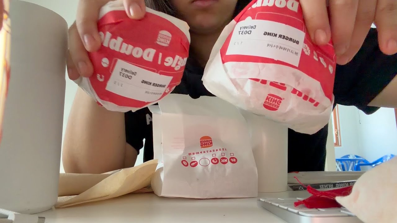 다이어트 브이로그 | 양조절의 나날들 (버거킹 햄버거 두개를 먹으며,,)