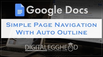 Google Docs Tips - Using the Automatic Outline Feature