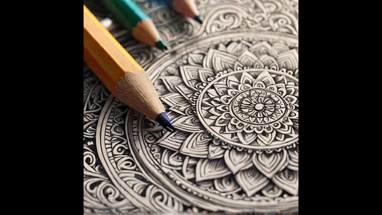 Watercolor Mandala art //Drawing 1 #shorts