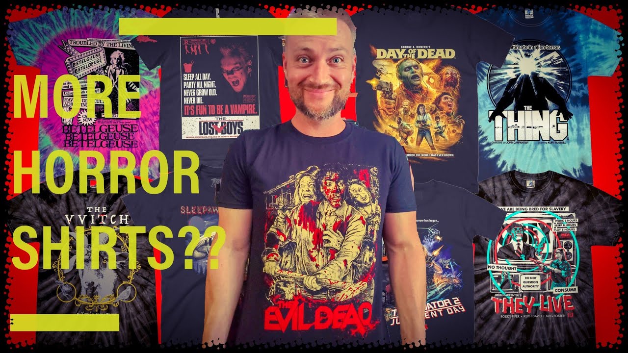 Horror Clothing Haul Pt.1! -Re-Animator-Pet Sematary-Return Of The Living Dead-Terminator-Alien