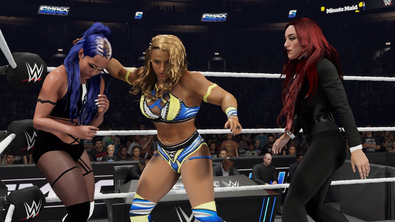 WWE 2K25 - FLORIANE VS JORDYNNE GRACE VS ALBA FYRE [Elimination Chamber Qualifying Match] |SmackDown