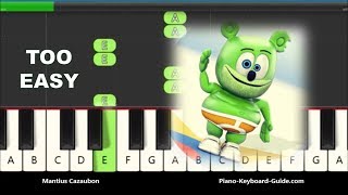Miniatura de "How to Play The Gummy Bear Song - Right Hand Piano Tutorial"
