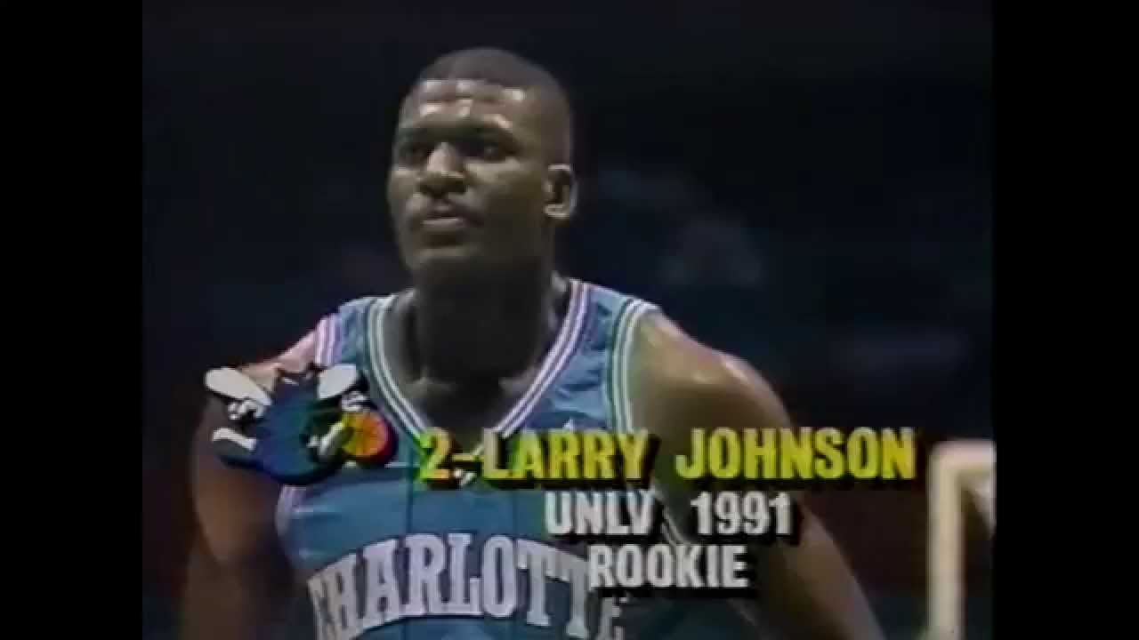 Charlotte Hornets on X: #TBT to 1992: Larry Johnson goes up for a dunk  during the @NBA All-Star Slam Dunk Contest in Orlando. #HornetsHistory   / X