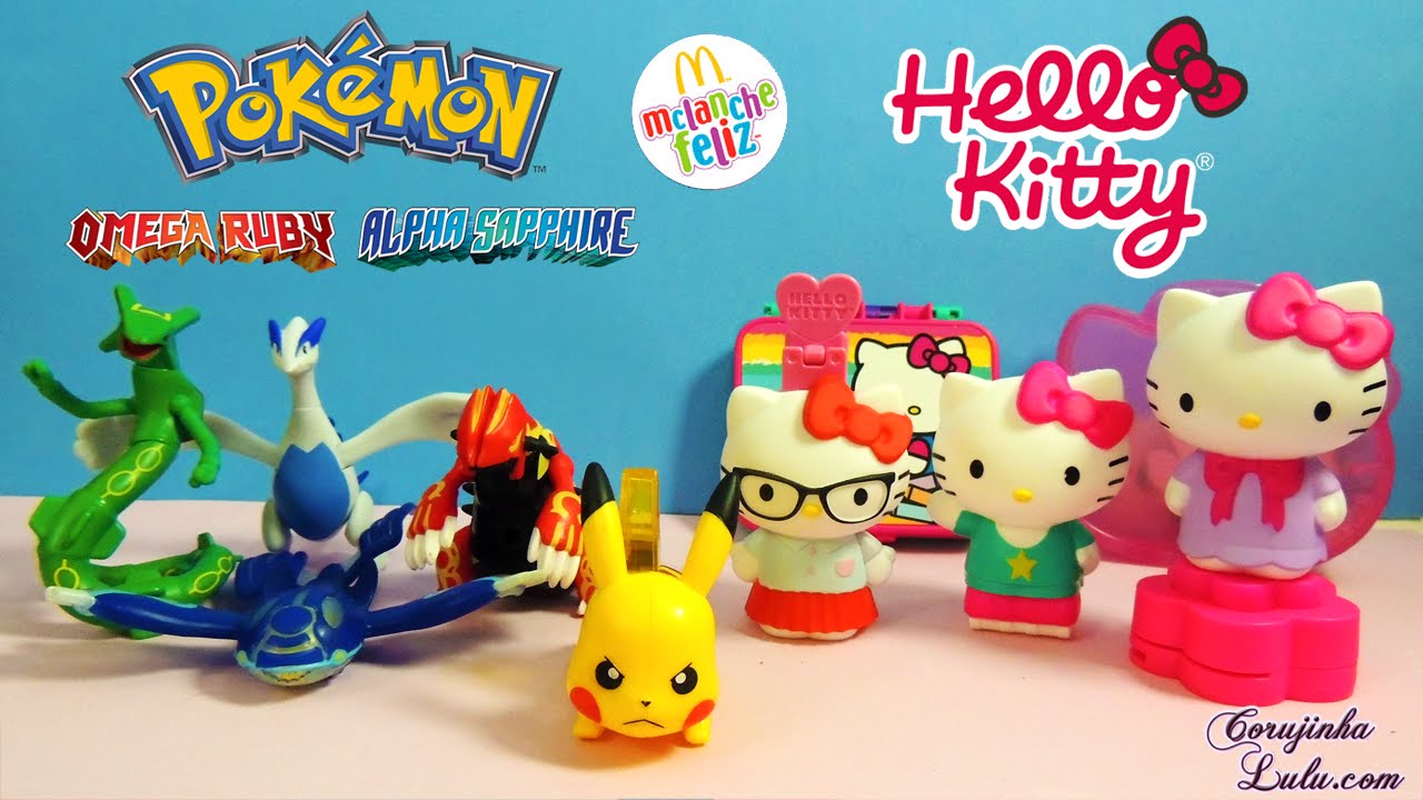 Pokémon Omega Ruby e Alpha Sapphire - McDonald's McLanche Feliz - JUNHO  2016 - brinquedo toys 