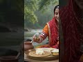 Riverside Cooking in Rain 🌧️ | Crispy Pakora &amp; Roasted Sweet Corn | Outdoor Village Cooking #camping