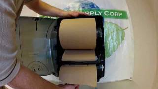 This video shows you how to properly install a roll towel into wausau
opti serve hands free dispenser. (dispenser #76700,roll 00713.)