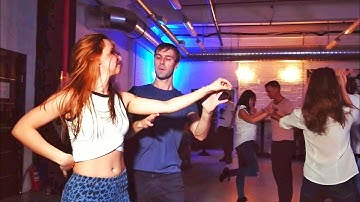 Festa Party. Dmitriy Veselov and Dj Nastusha. Zouk improvisation.