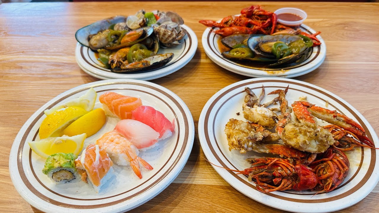 ALL YOU CAN EAT CRAB SEAFOOD & SUSHI BUFFET @ THIS FAIRLY NEW AYCE ...