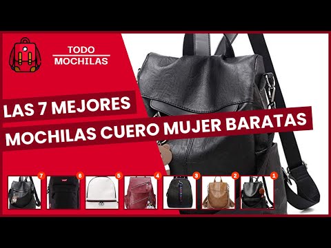 Video: Mochilas de mujer de piel auténtica