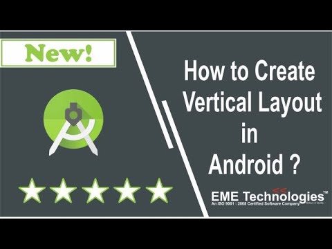 How to Create Vertical Layout in Android - YouTube