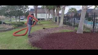 Blown in Mulch be Express Mulching & Soil