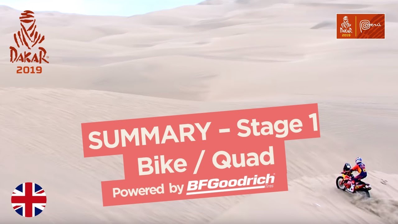 Summary - Bike/Quad - Stage 1 (Lima / Pisco) - Dakar 2019