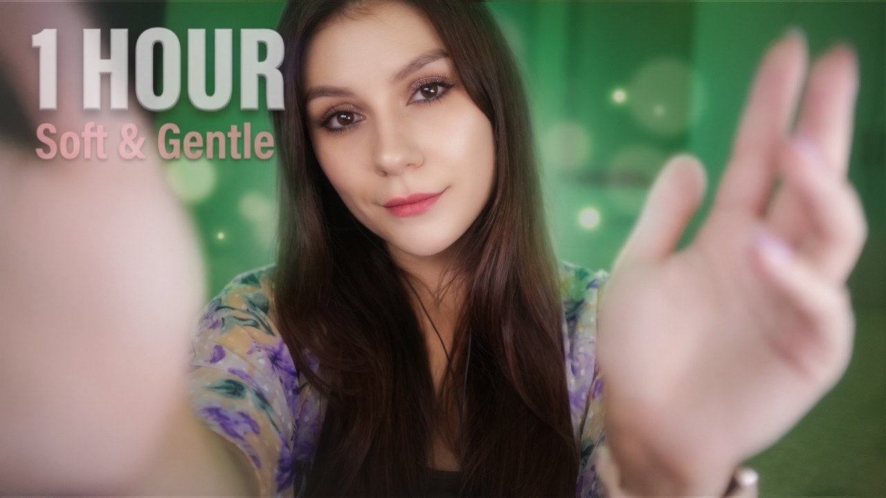 ASMR Sleepy Hand Sounds & Finger Fluttering 💤 1 Hour Relaxing Loop