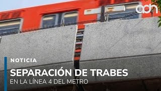 Download Lagu Usuarios denuncian separación de trabes en la Línea 4 del Metro CDMX MP3