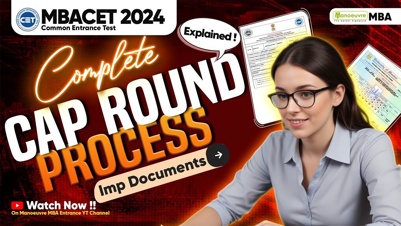 MAH MBA CET 2024 CAP Round Process!! Important Documents | Complete ...