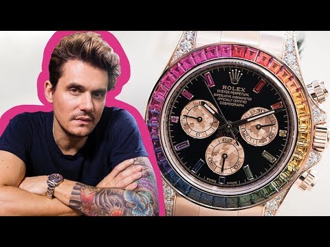 john mayer rolex daytona rainbow