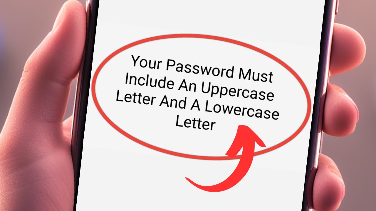 your Apple ID password must include an uper case and a lower case ...