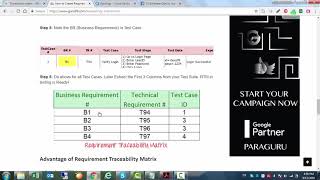 Requirement Traceability Matrix screenshot 2