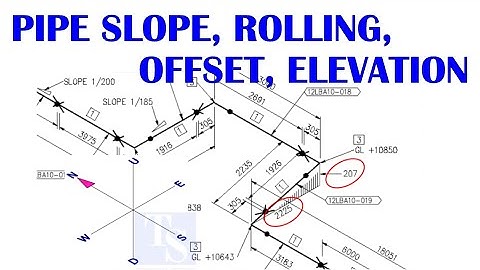 Complete Piping Isometric Tutorial for Pipe Fitters: Slope, Offset, Rolling & Levels.