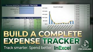 Build a Complete Personal Expense Tracker in Excel | Step-by-Step Tutorial [Free Download!]