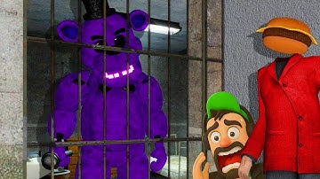 Running From FNAF Animatronics in PRISON! (Garry’s Mod Hide & Seek)
