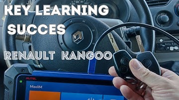 2008-2011 Renault Kangoo key fob programming by Autel IM608. How to program a new key for Renault.
