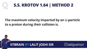 Krotov 1.64 | Method 2 | JEE Advanced | by Lalit Joshi Sir