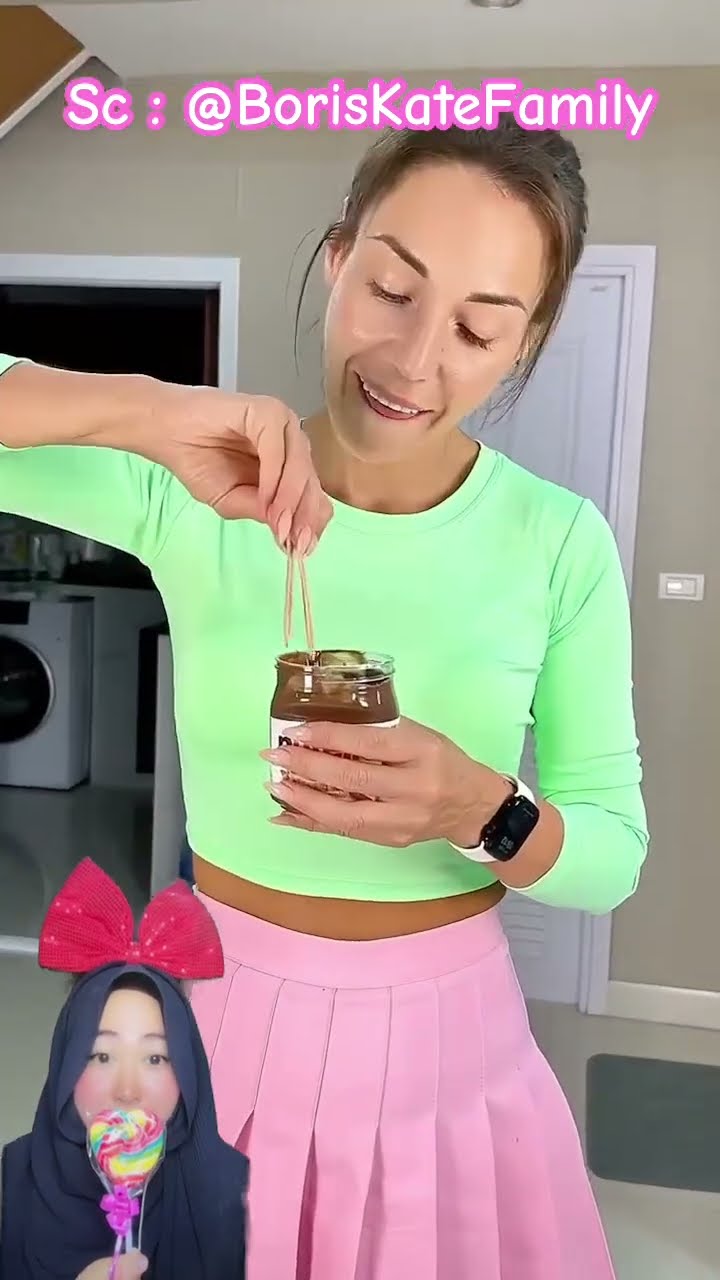 Mereka Rebutan Nutella ⁉️Paksi Trik Mama Nutella Eskrim?@BorisKateFamily #shorts #funny #dubbing