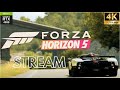 Playing Forza Horizon 5 without RTX 4090 But with steering wheel again