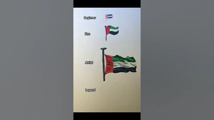 How to Draw UAE! Flag #art #satysfying #drawing #easydraw #painting #tutorial #easydrawing #shorts