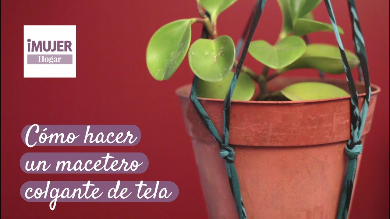 Cómo hacer un macetero colgante de tela | @iMujerHogar manualidades raudales
