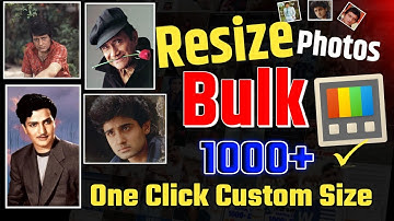 How to resize photos in bulk| How to resize multiple photo at once 2025