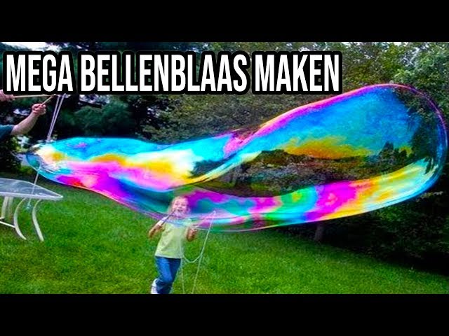 Mega Bubble Bellenblaas Recept Voor Grote Bellen | Leuke Zomer Activiteit!  - Youtube