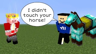 Quackity tries to steal Technoblade's horse and INSTANTLY regrets it.