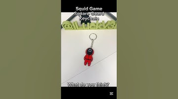 Squid Game - Square Guard Keychain #3dprinting #squidgame #fyp #keychain #3dprint #bambulab #3D