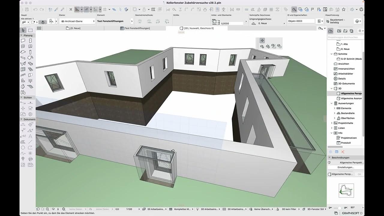 Скачать проекты archicad 2025 Archicad26 Keller Lichtschächte Addon GDL mit Gitter - YouTube