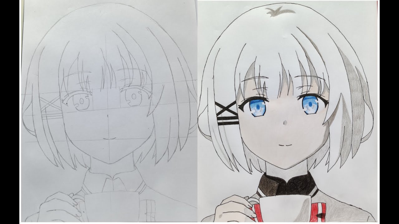 Tập vẽ anime đơn giản | Cách vẽ Siesta - Tantei wa mou, Shindeiru | BER ART #1