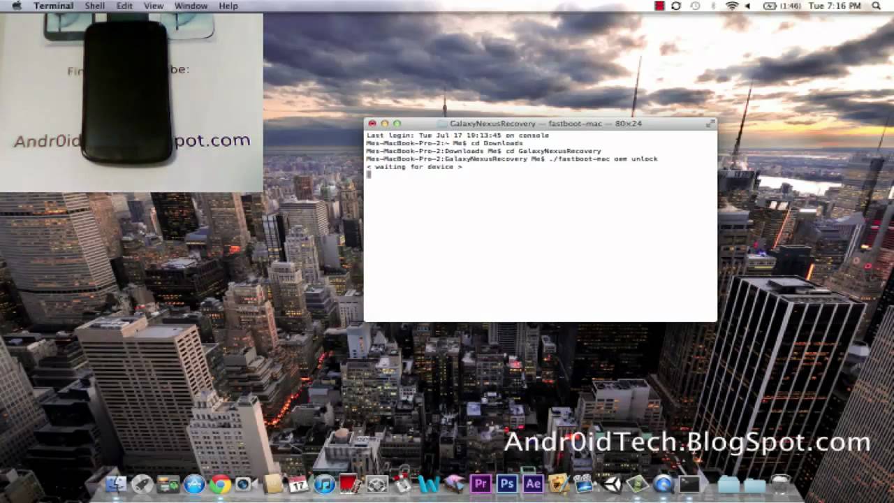 How to Install ClockworkMod Recovery on Galaxy Nexus! [Mac] [GSM ...