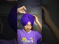 tedi pagg bnee......👳♀️💜👀 #turban #pagglovers #turbantutorial