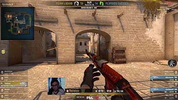 Twistzz 1v3 clutch vs FlipSid3 [ PGL Major Krakow 2017 Main Qualifier ]